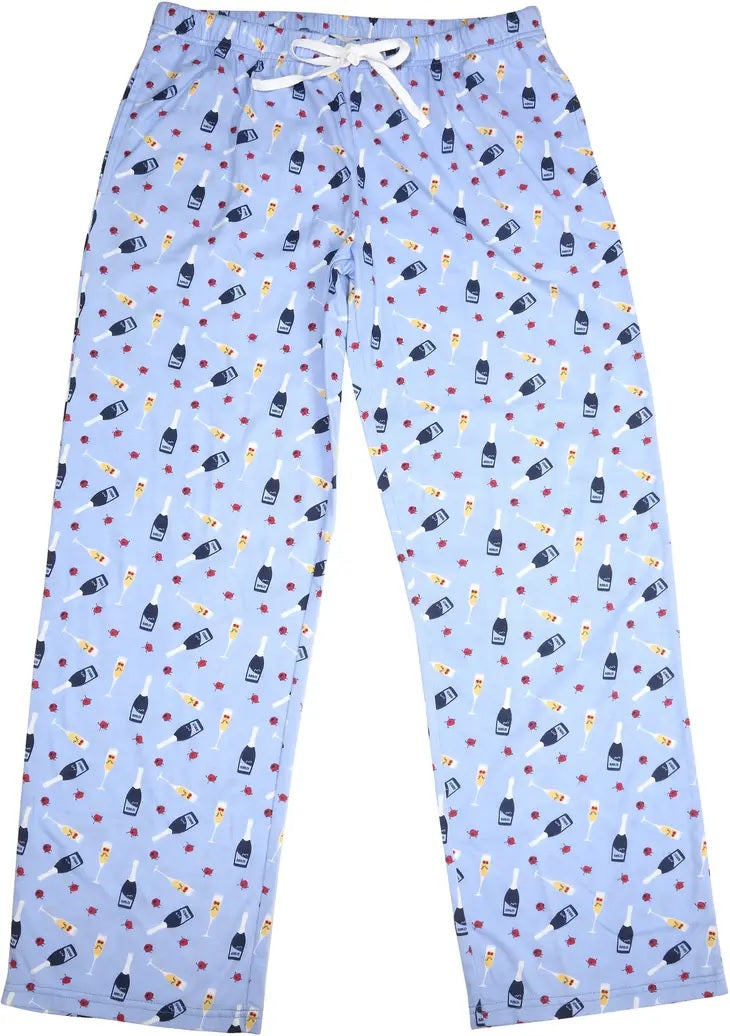 Prosecco & Raspberries - L Light Blue Unisex Lounge Pants