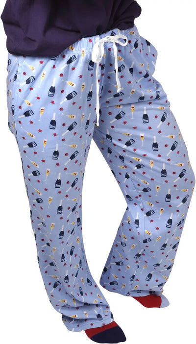 Prosecco & Raspberries - L Light Blue Unisex Lounge Pants