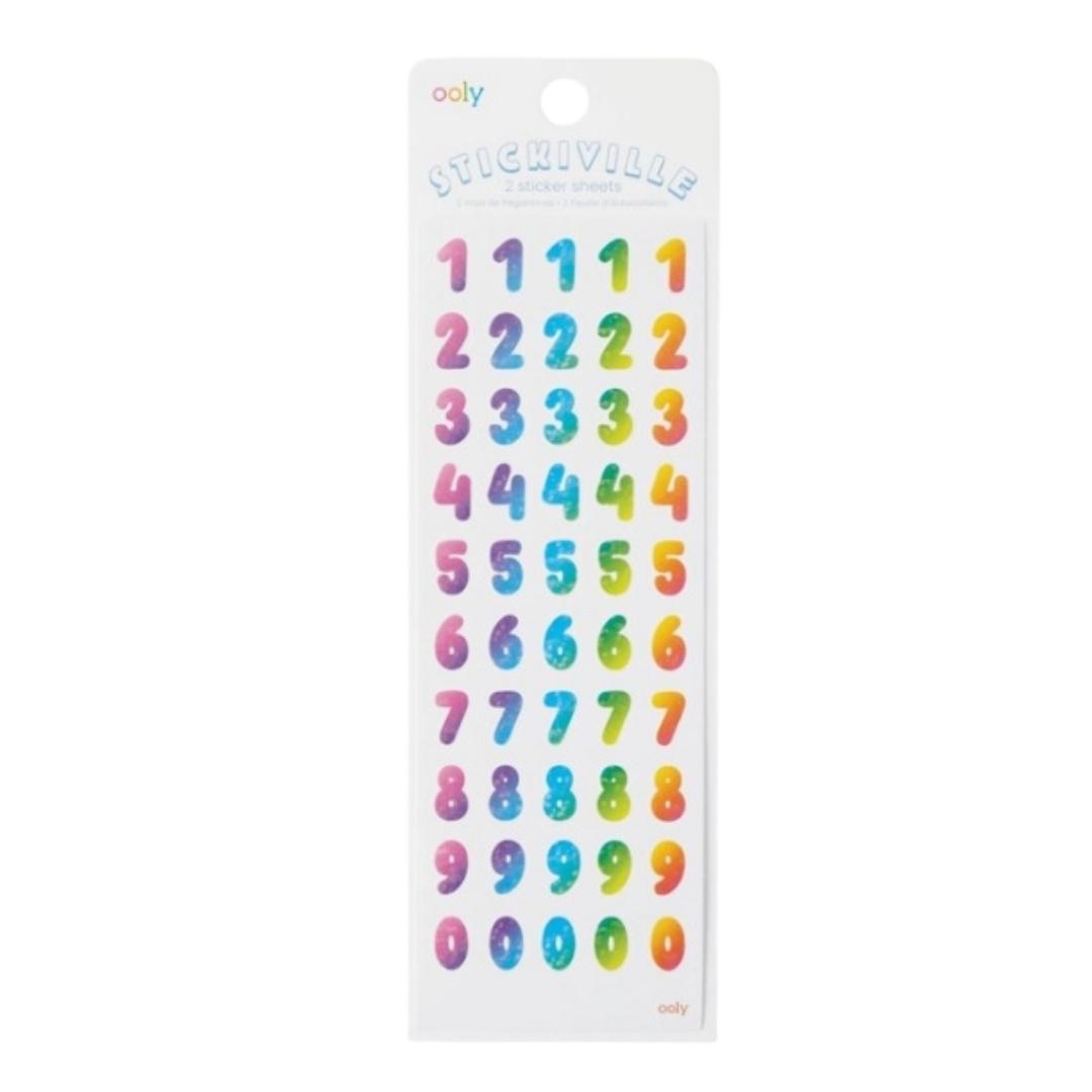 Stickiville Rainbow Numbers