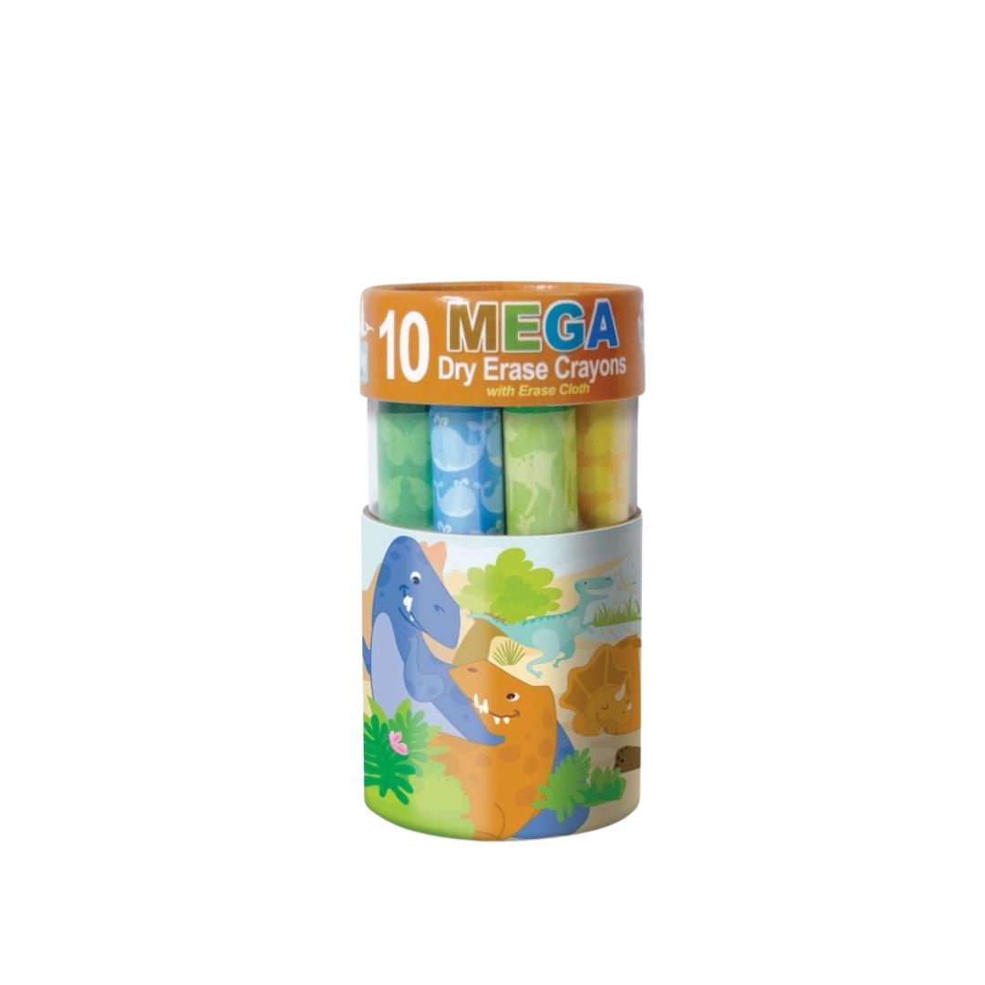 Dinosaur World Dry Erase Mega Crayons