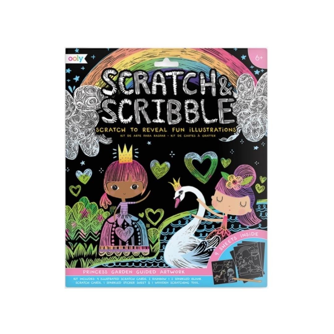 Scratch & Scribble Art Kit: Princess Garden