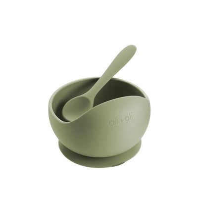 Ali+Oli Silicone Suction Bowl & Spoon Set