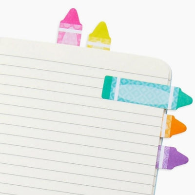 Note Pals Sticky Tabs - Rainbow Crayons (1 Paquete)