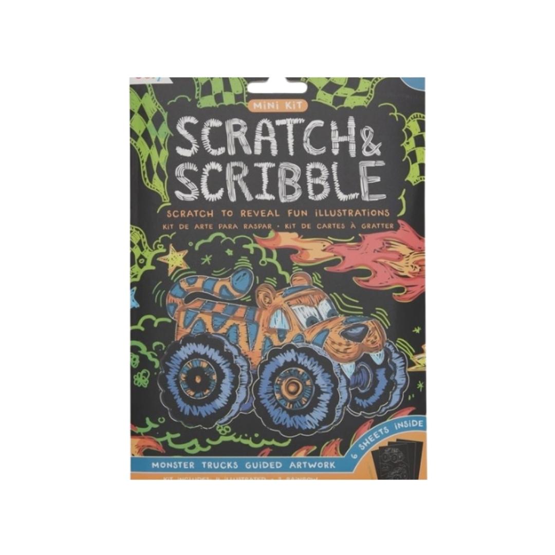 Mini Scratch & Scribble Art Kit Monster Truck