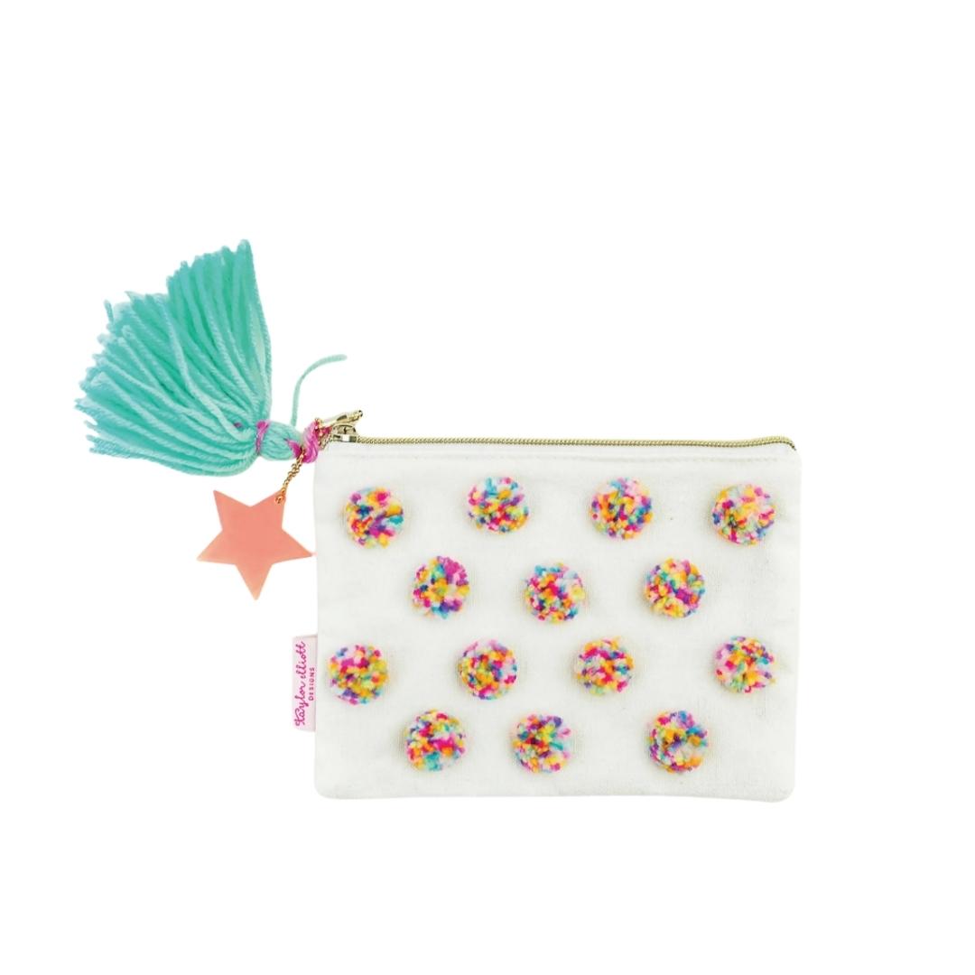 Estuche con Pompones Multicolor