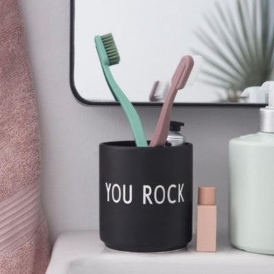 Porcelain Mug - You Rock (Black)